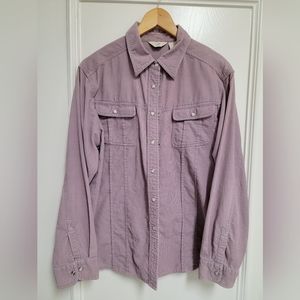 J-Jill Corduroy Button Down Shirt